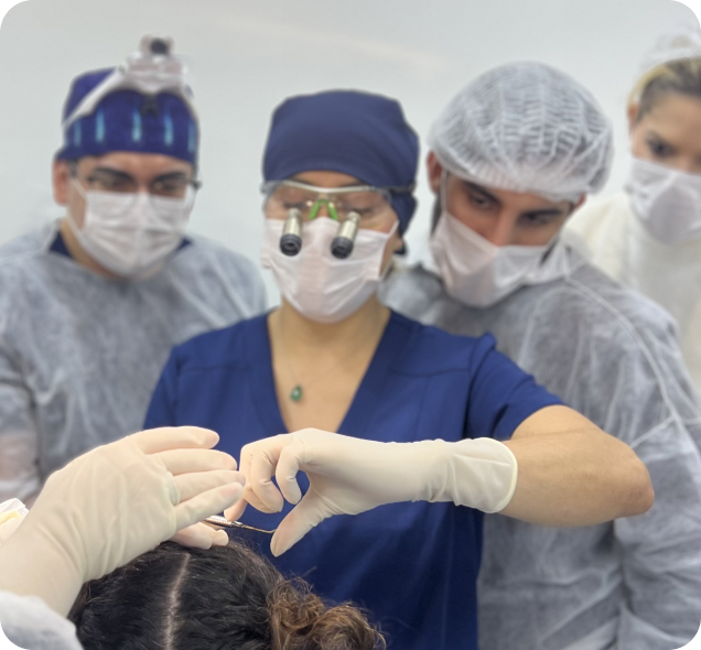 Paciente satisfeita após procedimento de transplante de sobrancelhas na Lu Medical